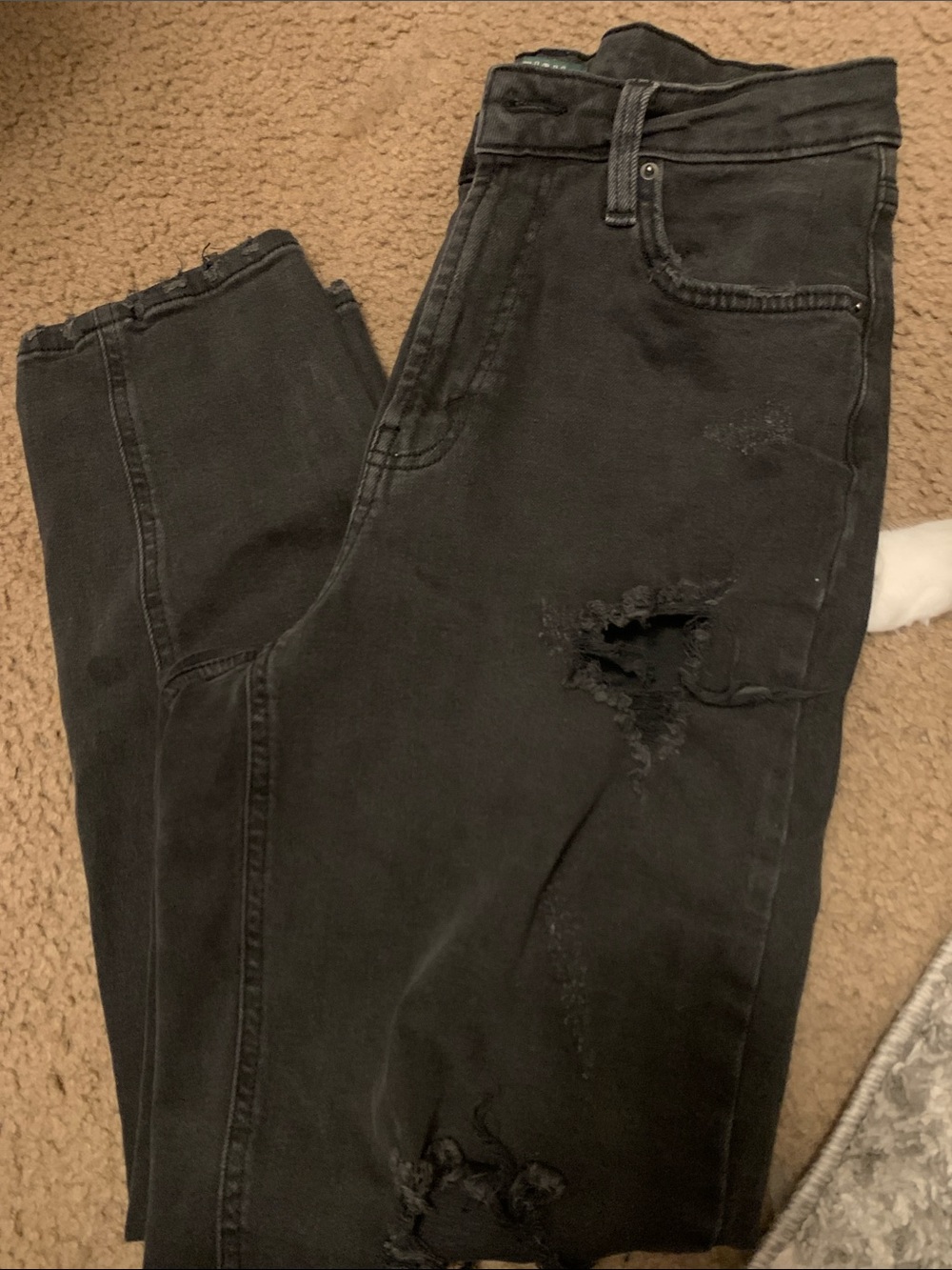 wild fable Black Distressed Boyfriend Jeans